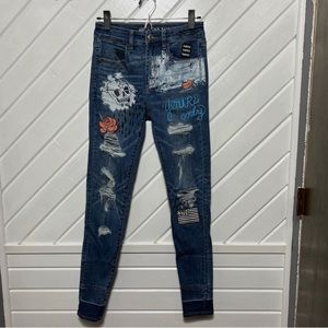 American Eagle High Rise Jeans Graffiti